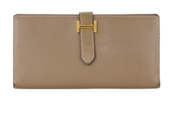 Hermes Bearn Wallet, Leather, Etoupe, ASN011OF, DB, 1*